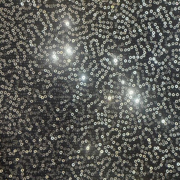 Express Sparkle Sequin Tank Top Medium Silver Grey Adjustable Strap Cami Baddie - Picture 3 of 8